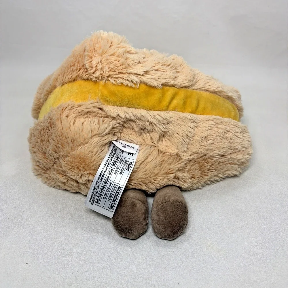 Warmies Grilled Cheese Weighted Stuffed Plush Weighted Microwaveable Cute